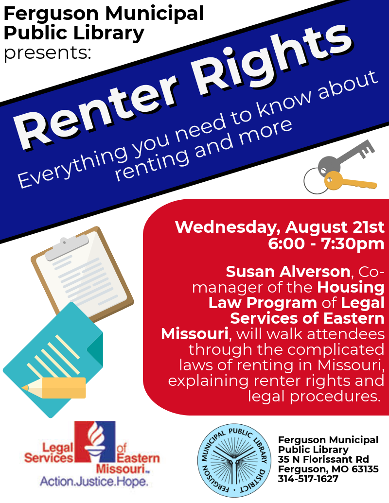 renters rights Ferguson Municipal Public Library